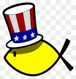 Patriot Fish Clip Art - 4th Of July Fish - Transparent PNG Free Download