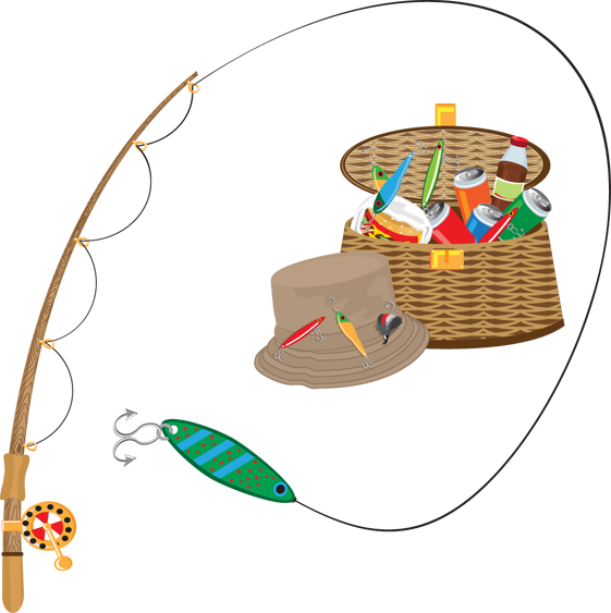 Fish Border Clip Art - Fishing Clipart Png - Transparent PNG Free Download