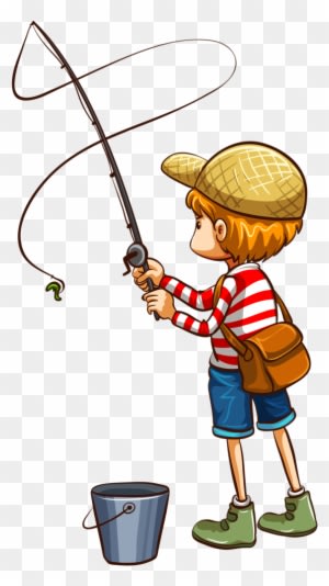 Pescaria Pescaria Clip Art, Fish And Pine Cone Crafts - Boy Fishing Clipart - Transparent PNG Free Download