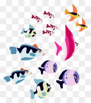 School Fish Cliparts - School Of Fish Png - Transparent PNG Free Download