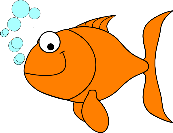 Exclusive Ideas Gold Fish Clip Art Goldfish At Clker - Fish Clip Art - Transparent PNG Free Download
