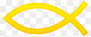 Gold Christian Fish Symbol Clipart - Gold Christian Fish Png - Transparent PNG Free Download