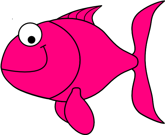 Pink Fish Clip Art At Clker - Clip Art Fish Transparent - Transparent PNG Free Download