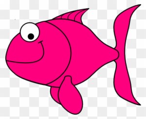 Pink Fish Clip Art At Clker - Clip Art Fish Transparent - Transparent PNG Free Download
