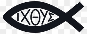 Free Clipart Of A Christian Fish Ichthys - Christian Fish Symbol - Transparent PNG Free Download