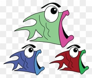 The Gill Lice Epidemic Expands - Scared Fish Clipart - Transparent PNG Free Download