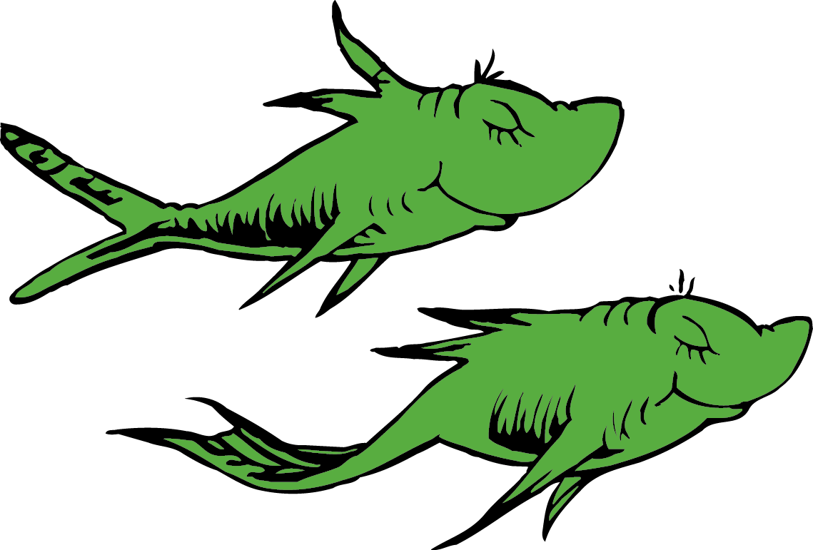 Image Gallery Of Dr Seuss Fish Clip Art - One Fish Two Fish Red Fish Blue Fish Clipart - Transparent PNG Free Download