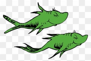 Image Gallery Of Dr Seuss Fish Clip Art - One Fish Two Fish Red Fish Blue Fish Clipart - Transparent PNG Free Download