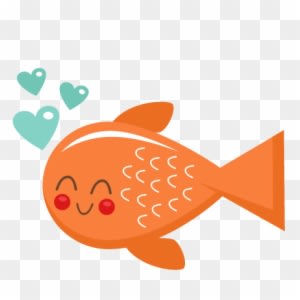 Cute Fish Valentine Fish Svg Scrapbook Cut File Cute - Valentine Fish Clip Art - Transparent PNG Free Download