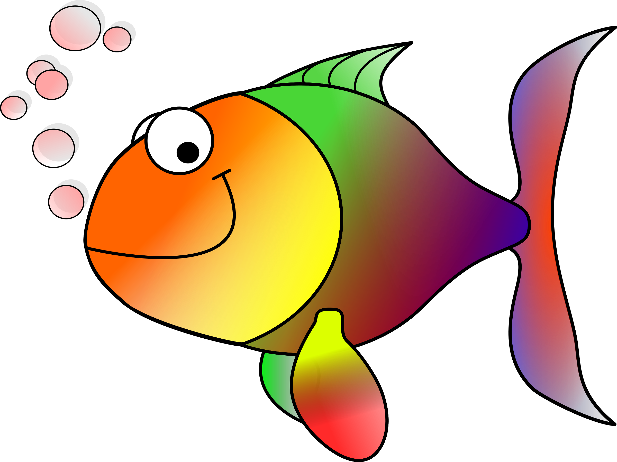 Clipart Happy Fish Clip Art - Tropical Fish Shower Curtain - Transparent PNG Free Download