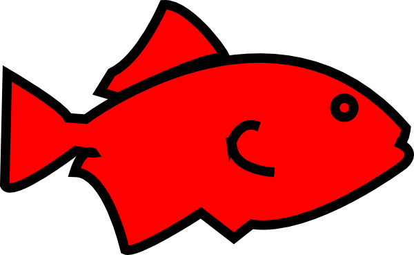 Fish Outline Red Clipart Free Clip Art Images - Clip Art Red Fish - Transparent PNG Free Download