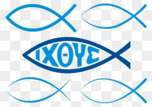 Image Of The Christian Fish Or Ichthys - Jesus Fish - Transparent PNG Free Download