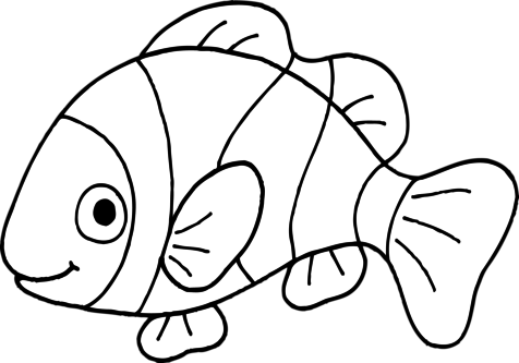 Sontreasure Message Clip Art Island Vbs Coloring Trend - Black And White Fish Clip Art - Transparent PNG Free Download