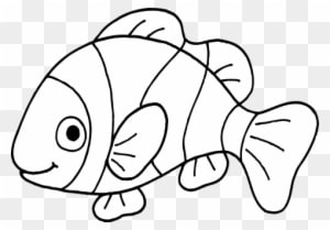 Sontreasure Message Clip Art Island Vbs Coloring Trend - Black And White Fish Clip Art - Transparent PNG Free Download