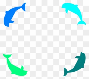 Dolphin Border Svg Clip Arts 600 X 535 Px - Fish Page Border Png - Transparent PNG Free Download