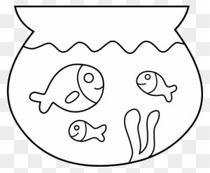Fish Bowl Clip Art Images Pictures - Pet Fish Coloring Page - Transparent PNG Free Download