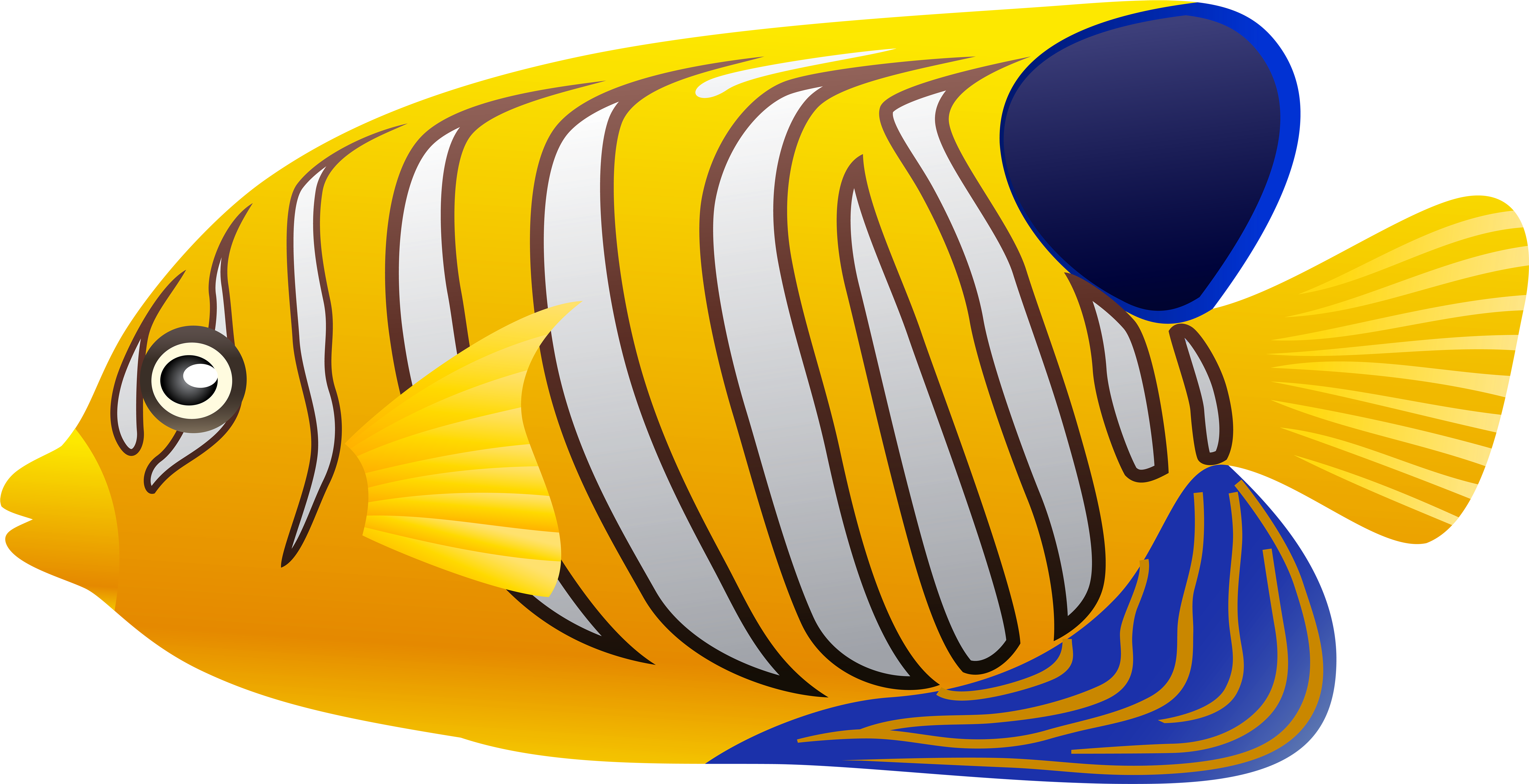 Yellow Fish Png Clip Art - Yellow Fish Clipart - Transparent PNG Free Download