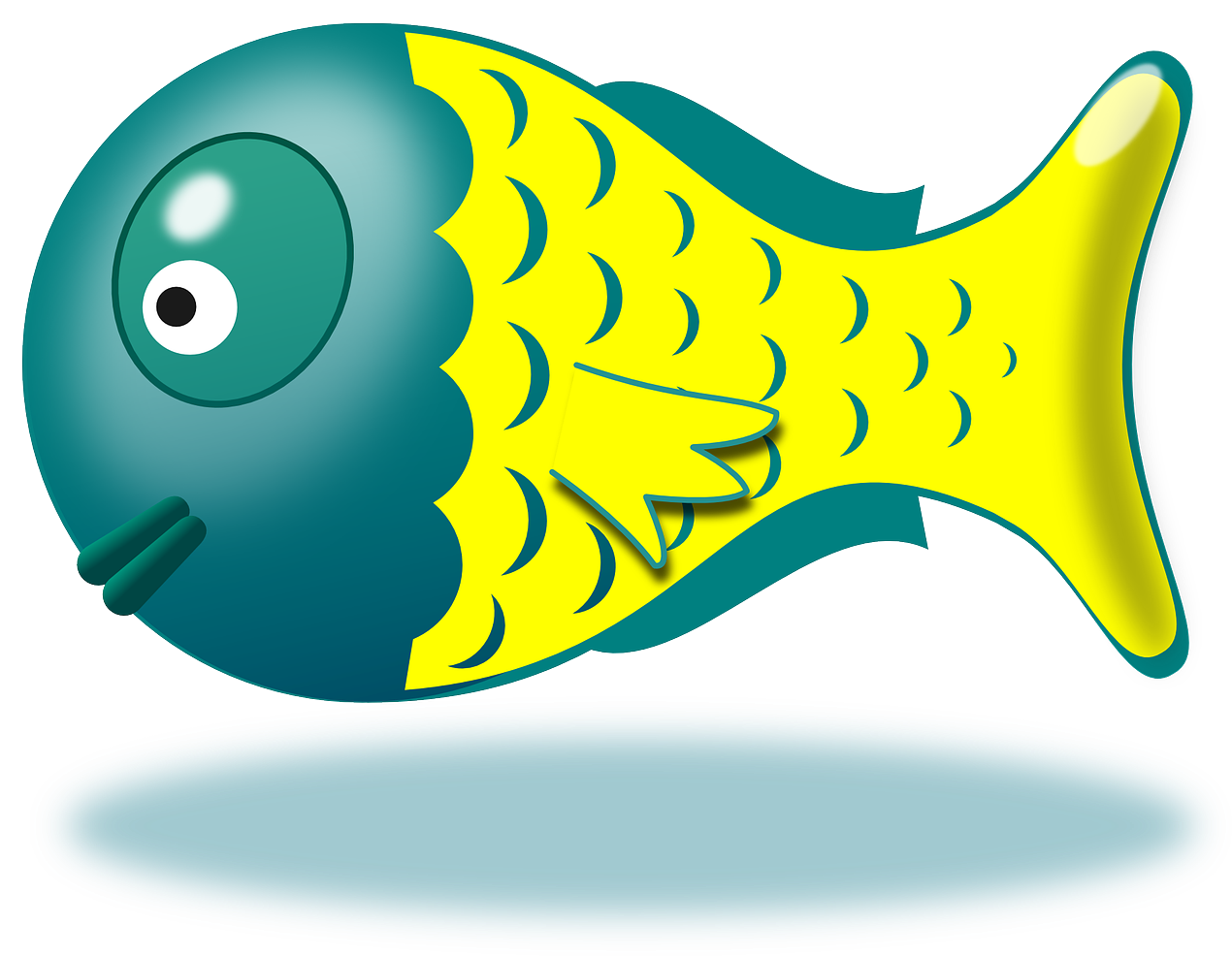 Cartoon Baby Fish Clip Art - Cartoon Fish With Transparent Background - Transparent PNG Free Download