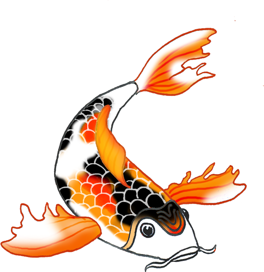 Japan Clipart Coy Fish - Koi Fish Clipart - Transparent PNG Free Download