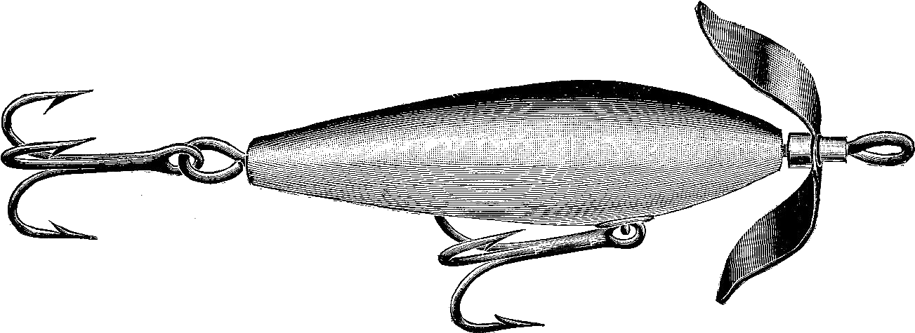 Vintage Fishing Lures Clipart - Fishing Lure - Transparent PNG Free Download