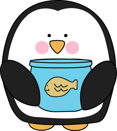 Penguin Pet Helper - Penguin With Fish Clipart - Transparent PNG Free Download