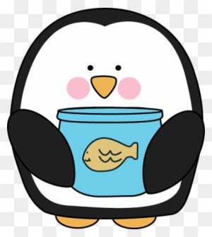 Penguin Pet Helper - Penguin With Fish Clipart - Transparent PNG Free Download