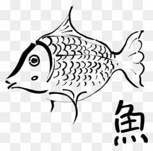 Fish Line Art - Outline Of A Fish - Transparent PNG Free Download