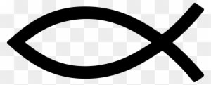Black Christian Fish Symbol - Jesus Fish Png - Transparent PNG Free Download