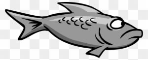 Gray Fish - Club Penguin Silver Fish - Transparent PNG Free Download