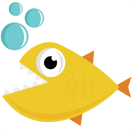 Hungry Fish Svg Cut File For Scrapbooking Fish Svg - Cartoon Fish Svg - Transparent PNG Free Download
