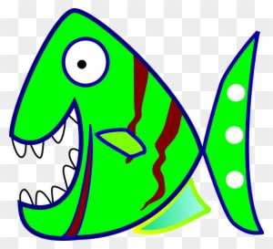 Piranha Clipart Animated - Fish Mouth Open Png - Transparent PNG Free Download