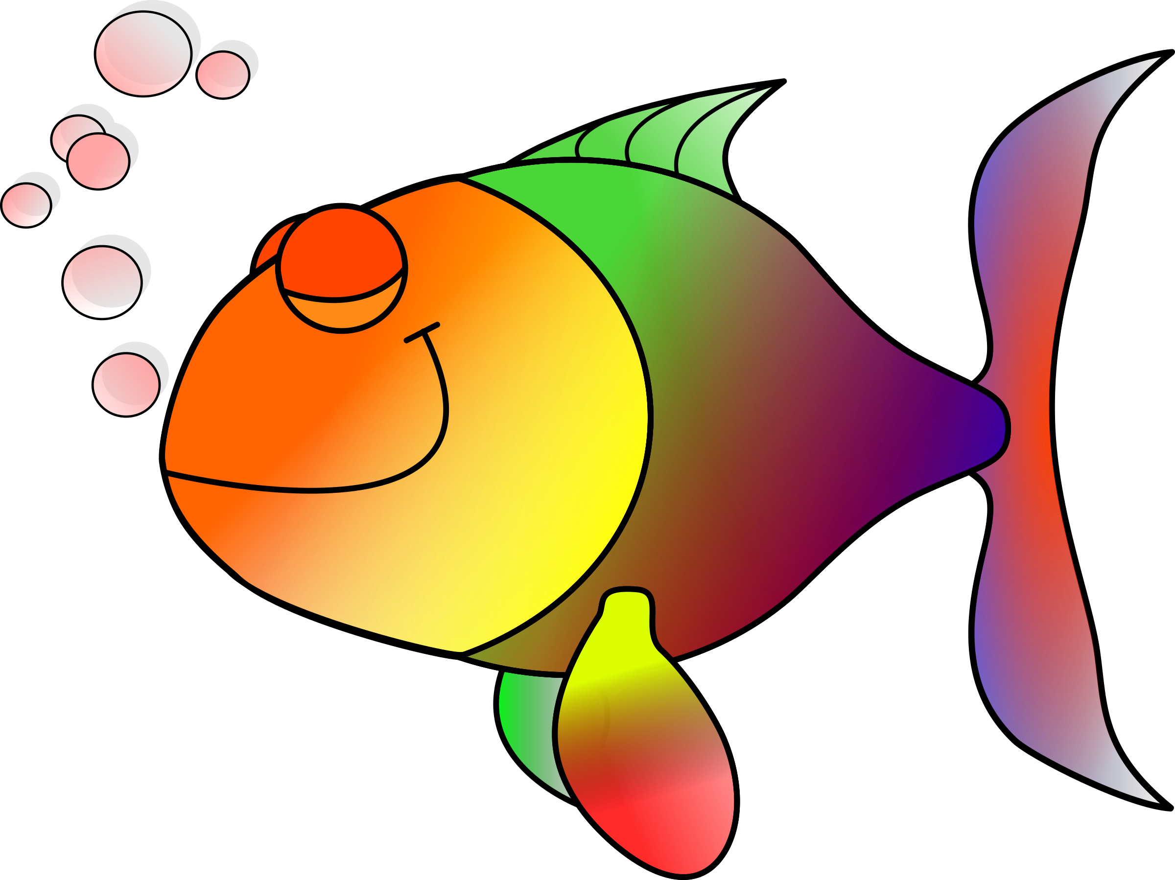 Fish Happily Asleep - Fish Clipart - Transparent PNG Free Download