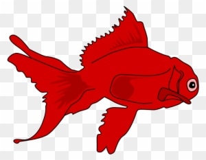 File - Poisson-rouge - Svg - Cartoon Red Fish Png - Transparent PNG Free Download