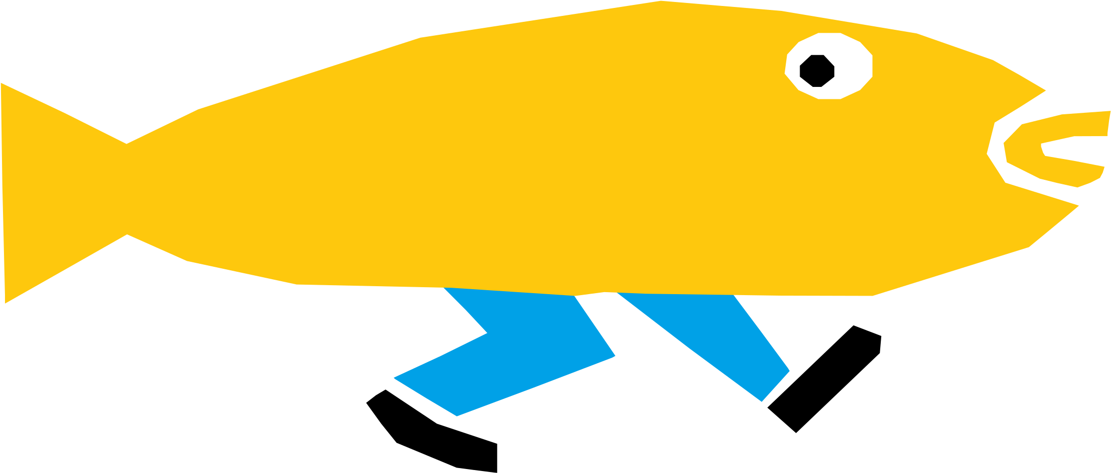 Fish Foot Ventraal Clip Art - Fish With Feet Clipart - Transparent PNG Free Download