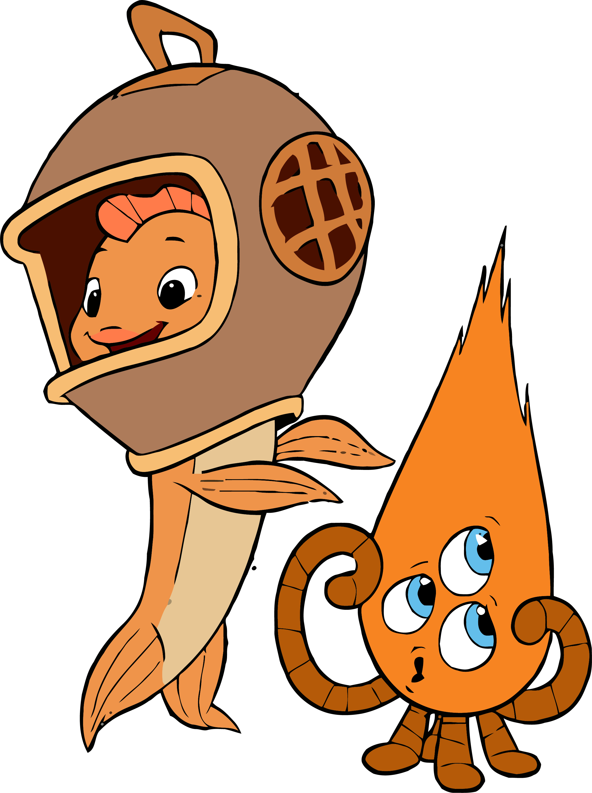 Chicken Little Kirby And Fish Clipart Png - Fish From Chicken Little - Transparent PNG Free Download