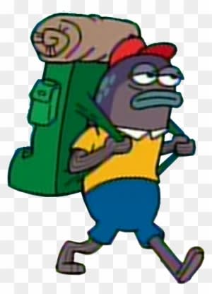 Camper - Spongebob Fish On Fire - Transparent PNG Free Download