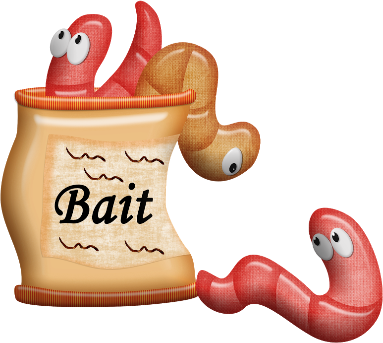 Pescaria - Clip Art Fishing Worm - Transparent PNG Free Download