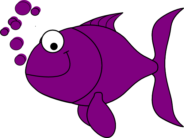 Fish Clip Art - Purple Fish Clip Art - Transparent PNG Free Download