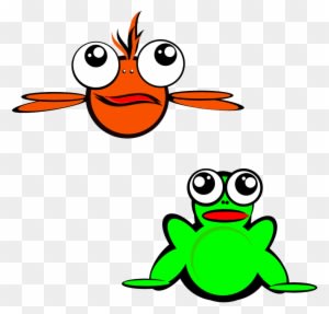 Funny Cartoon Fish 24, Buy Clip Art - Fish And Frog Clipart - Transparent PNG Free Download