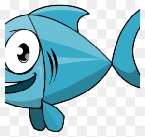 Cartoon Fish Clipart Free Cartoon Fish Clip Art Dinosaur - Blue Fish Clipart - Transparent PNG Free Download
