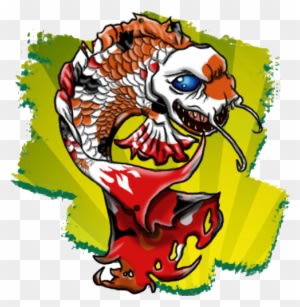Evil Koi Drawings - Evil Koi Fish Drawing - Transparent PNG Free Download