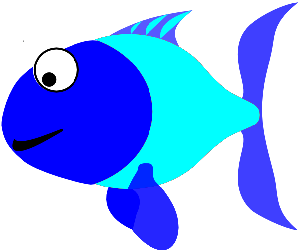 Blue Fish Clip Art - Clipart Fish - Transparent PNG Free Download