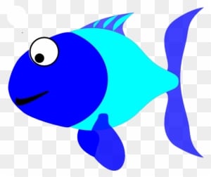 Blue Fish Clip Art - Clipart Fish - Transparent PNG Free Download