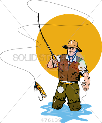 Stock Illustration Of Cartoon Rendition Of Fisherman - Fishing Vector - Transparent PNG Free Download