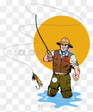 Stock Illustration Of Cartoon Rendition Of Fisherman - Fishing Vector - Transparent PNG Free Download
