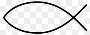 Christian Life Saving Rules Free Ichtys - Simple Fish Outline - Transparent PNG Free Download