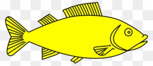 Fish Clip Art At Clkercom Vector Online - Outline Of Fish - Transparent PNG Free Download
