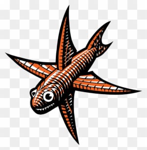 Escher Clipart Starfish - Mc Escher Flying Fish - Transparent PNG Free Download