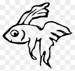 Get Notified Of Exclusive Freebies - Fish Beta Black And White Clipart - Transparent PNG Free Download