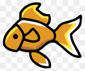 Goldfish - Scribblenauts Fish Png - Transparent PNG Free Download